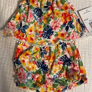 Baby Girl Rare Editions Romper NWT size 3-6 months